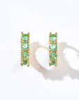 Kaia Mini Huggies | Spring Green Gold
