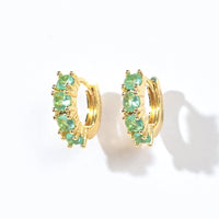 Kaia Mini Huggies | Spring Green Gold