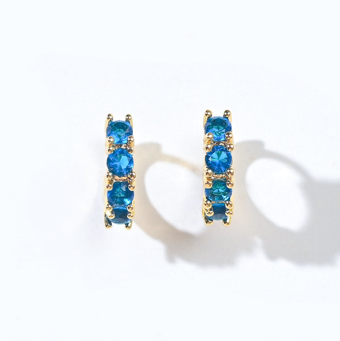 Kaia Mini Huggies | Royal Blue Gold