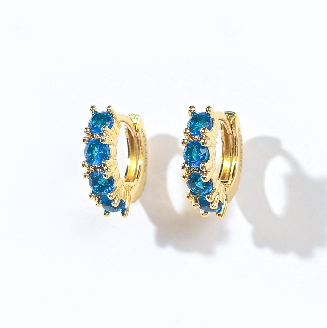 Kaia Mini Huggies | Royal Blue Gold