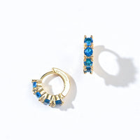 Kaia Mini Huggies | Royal Blue Gold