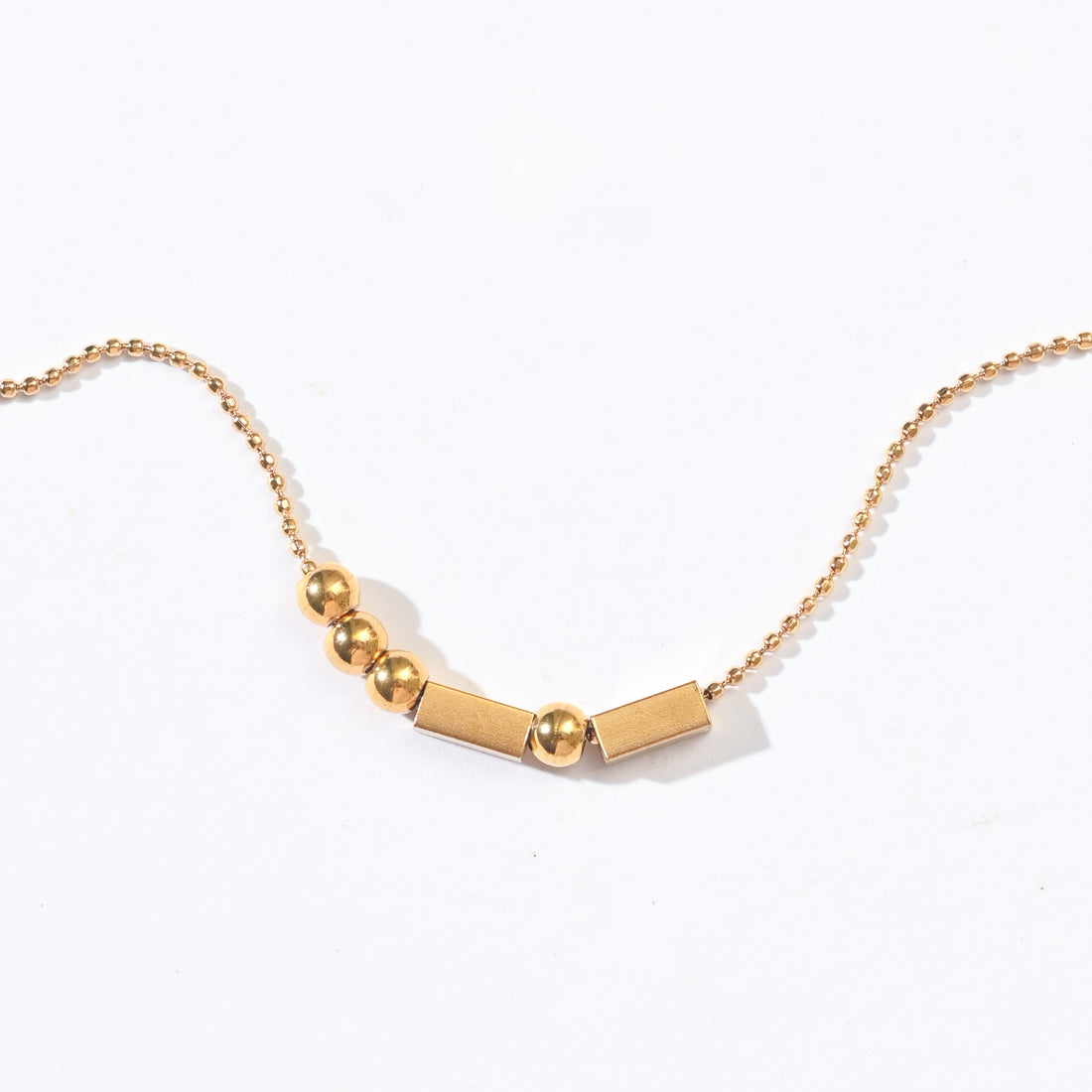 Morse Code Necklace | Gold