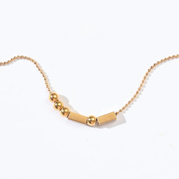 Morse Code Necklace | Gold