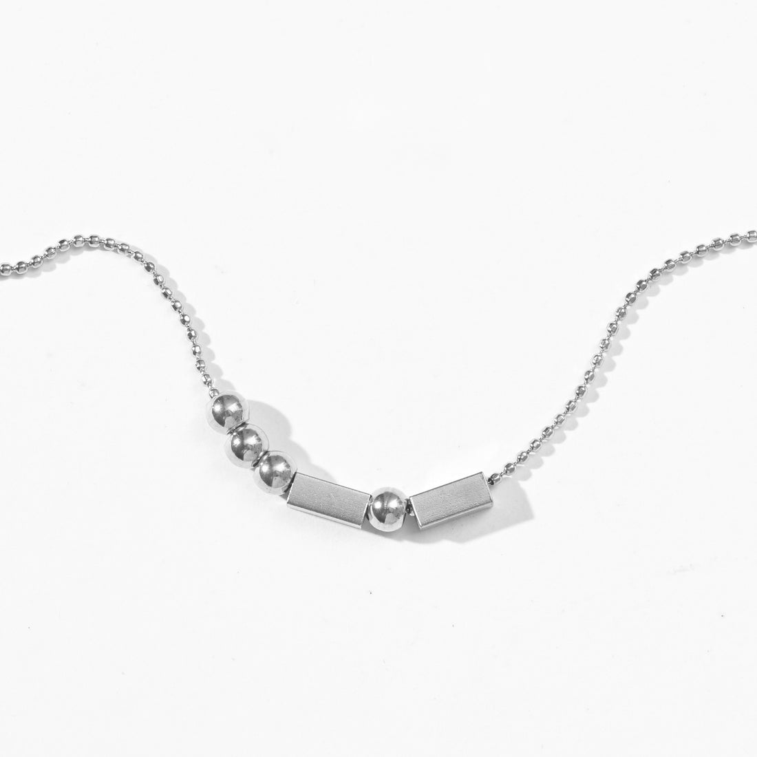 Morse Code Necklace | Silver