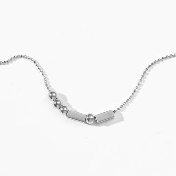 Morse Code Necklace | Silver