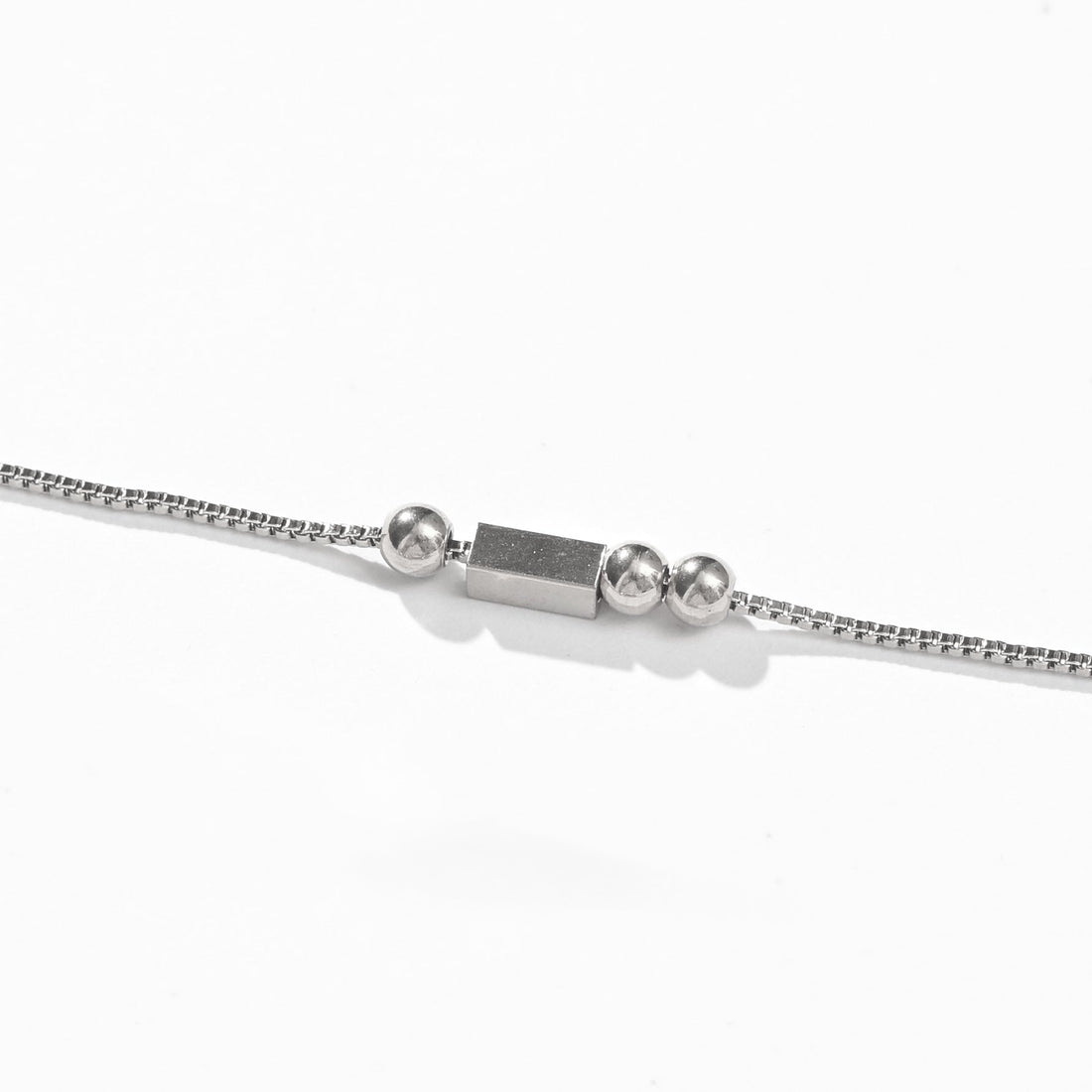 MS Bracelet Box Chain | Silver