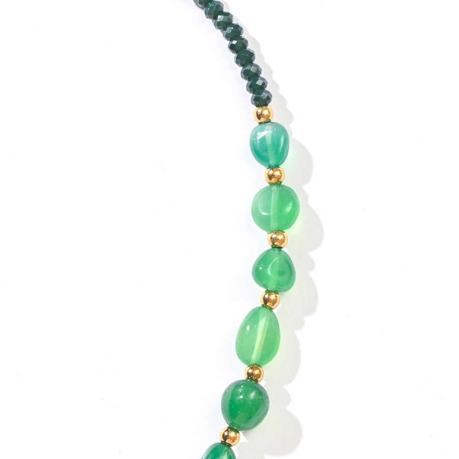 Tahlia Green Agate Necklace
