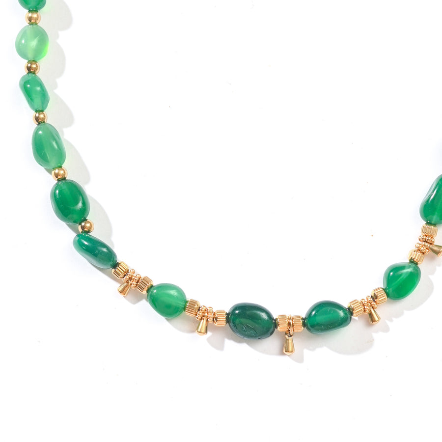 Tahlia Green Agate Necklace