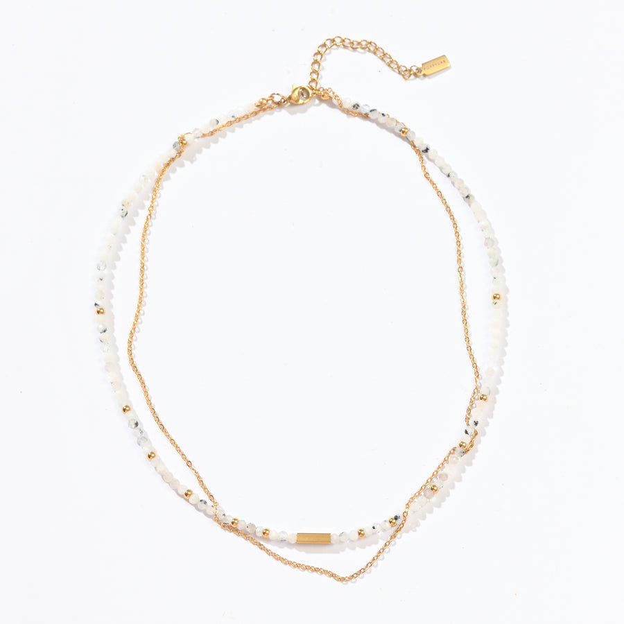Sasha Layered Necklace | Moonstone
