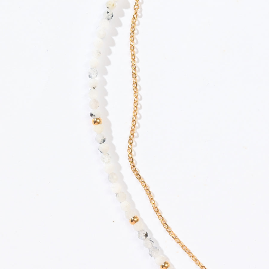 Sasha Layered Necklace | Moonstone