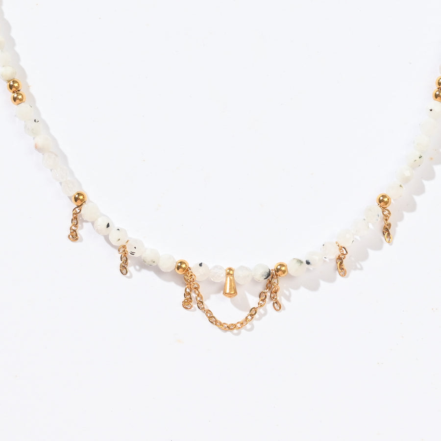Yara  Veil Necklace |Moonstone