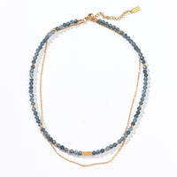 Sasha Layered Necklace | Blue Sapphire