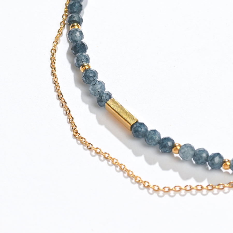 Sasha Layered Necklace | Blue Sapphire