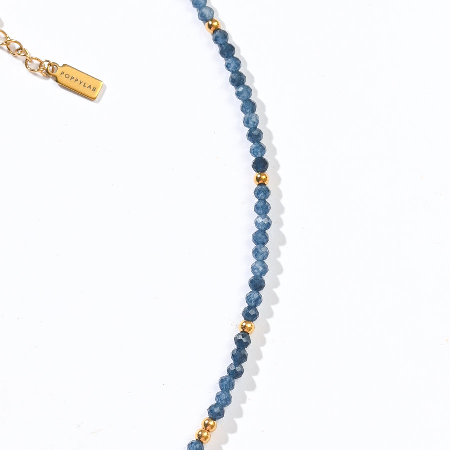 Yara  Veil Necklace |Blue Sapphire