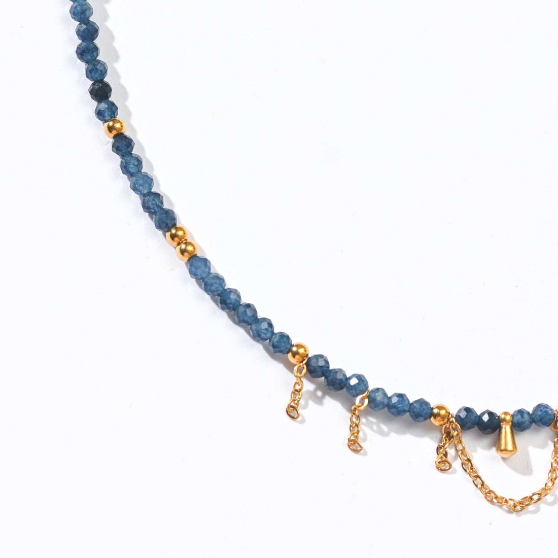 Yara  Veil Necklace |Blue Sapphire