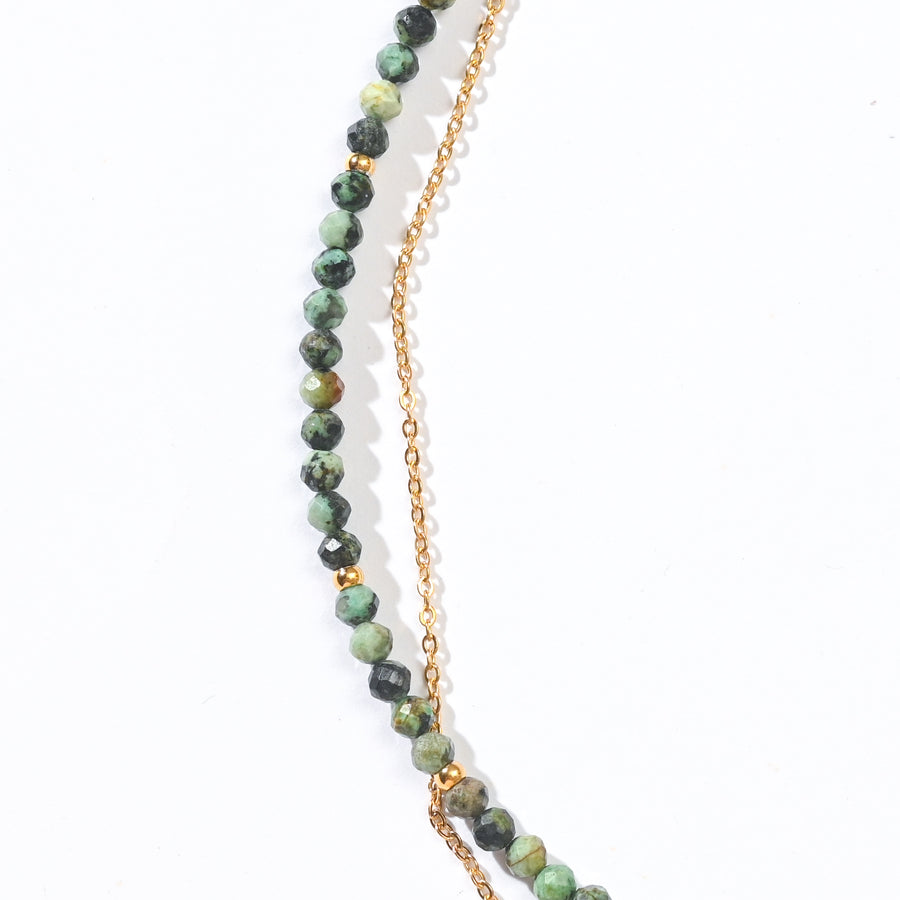 Sasha Layered Necklace | African Turquoise