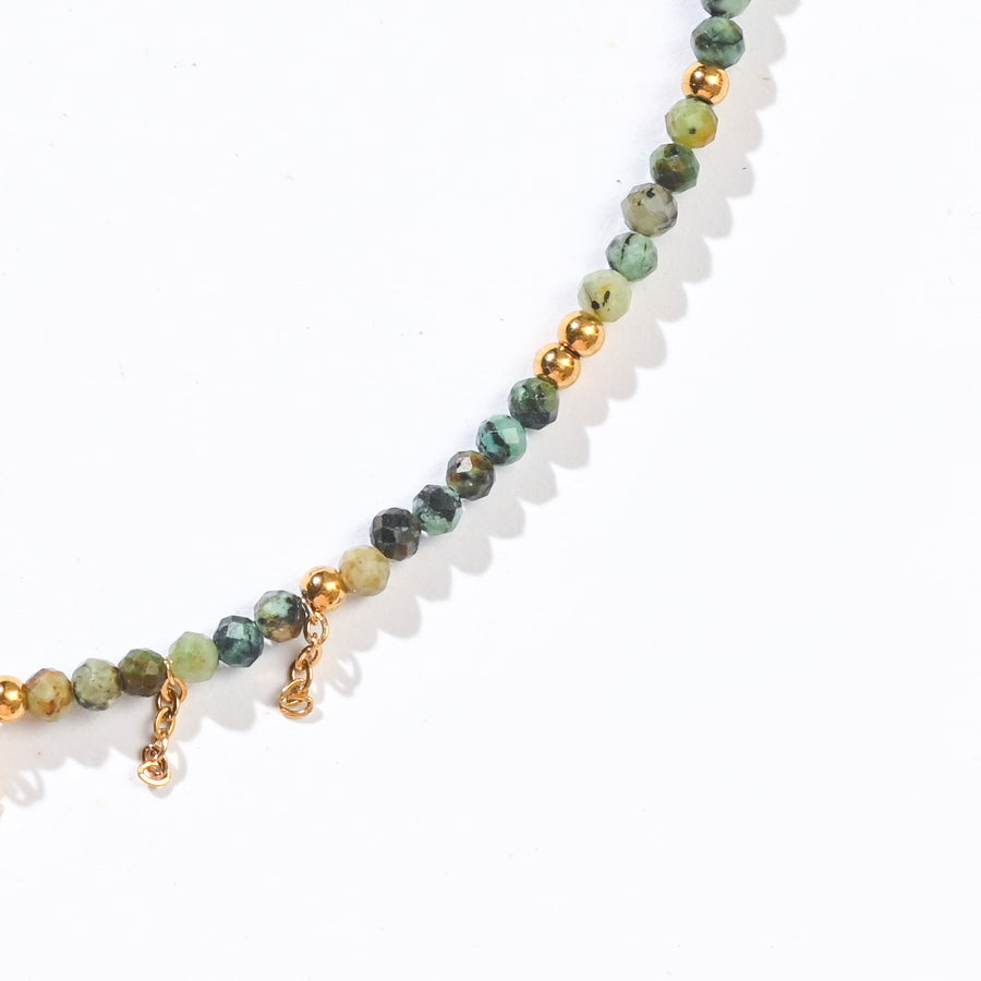 Yara  Veil Necklace |African Turquoise