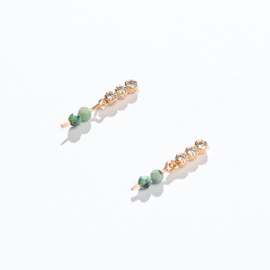Esther Light Dangles | African Turquoise