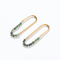 Kayla Stud Hoops | African Turquoise