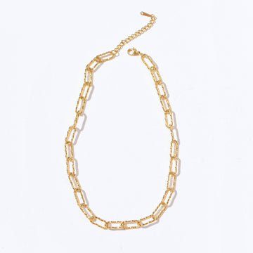 Allison Textured Link Necklace