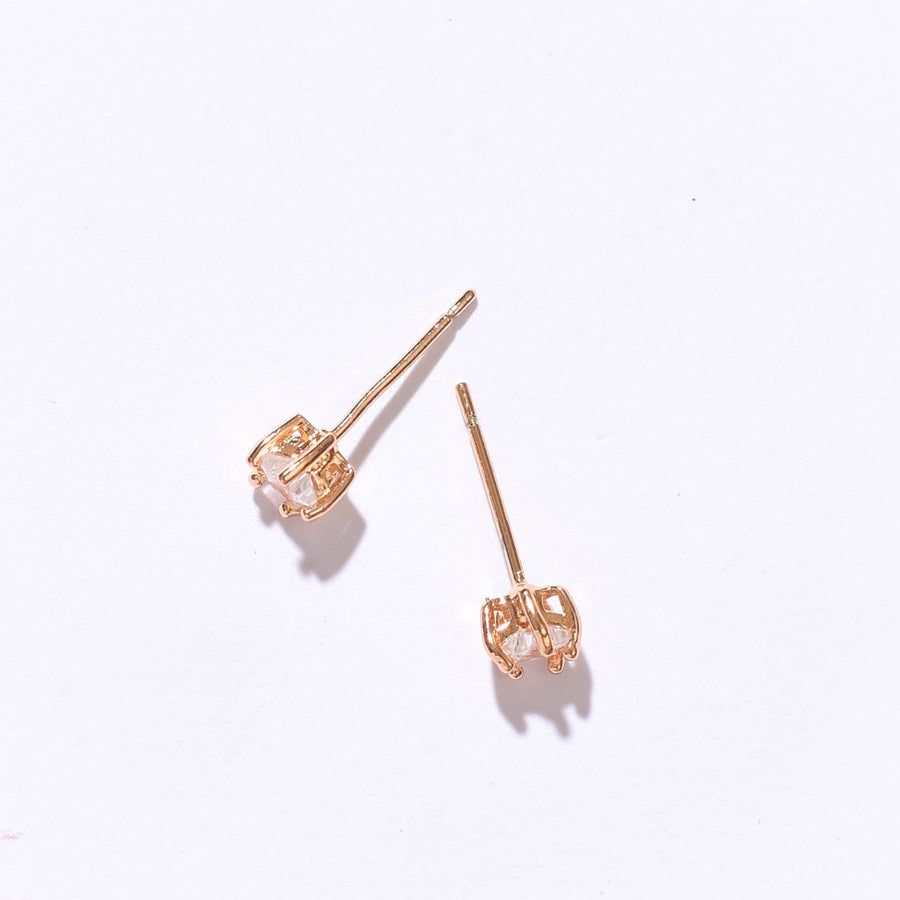 Crystal Star Studs | Warm Gold