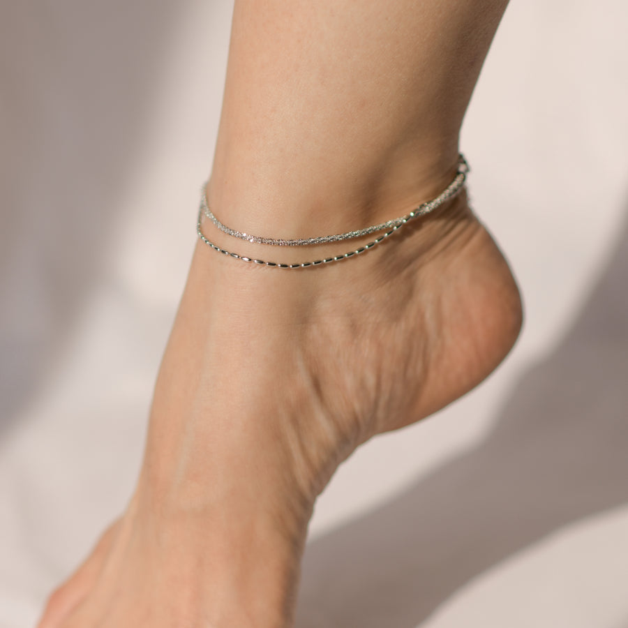 Ada Anklet | Silver