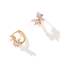 Jazlyn Petal Hoops | Lavender Gold