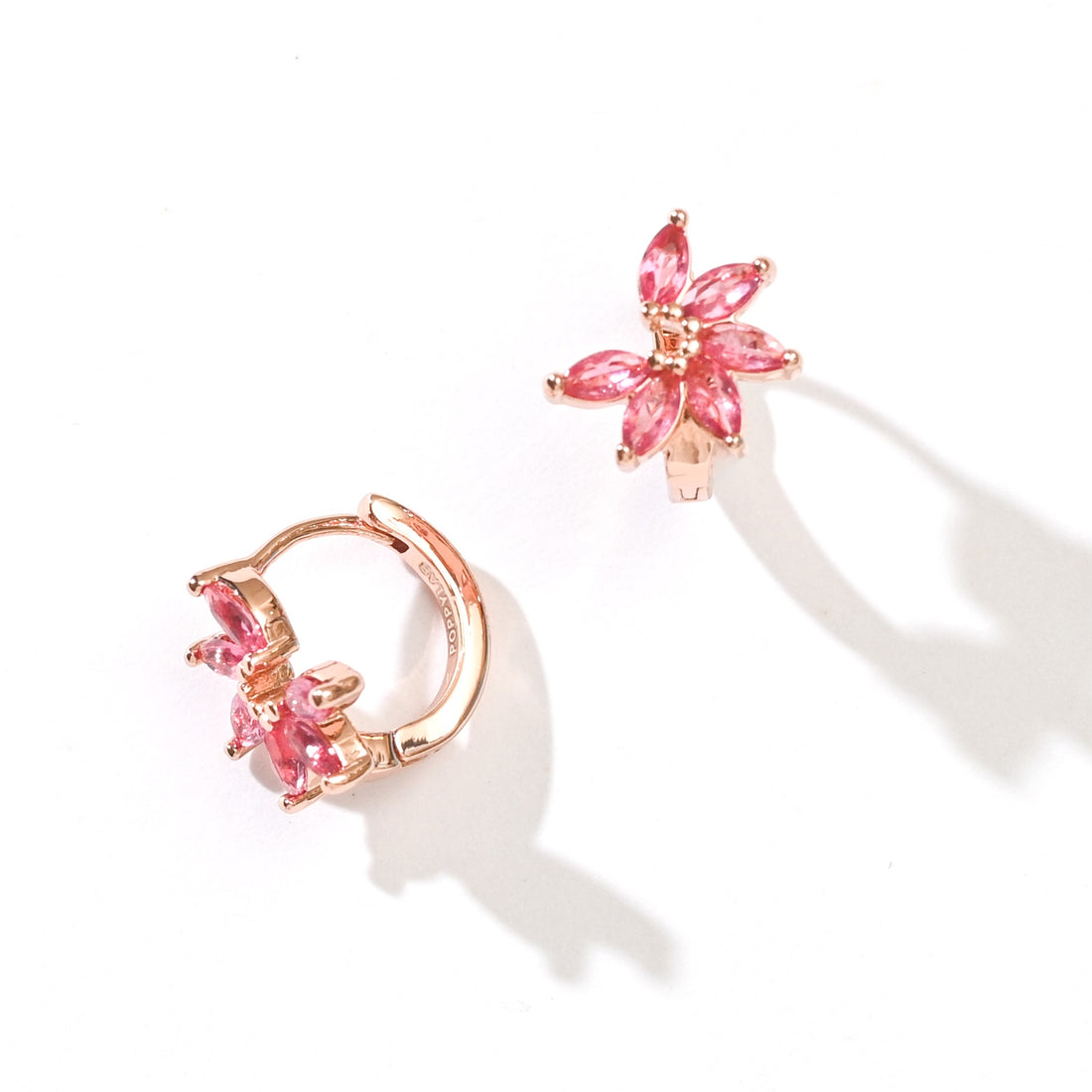 Jazlyn Petal Hoops | Ruby Rose Gold
