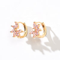Jazlyn Petal Hoops | Blush Gold
