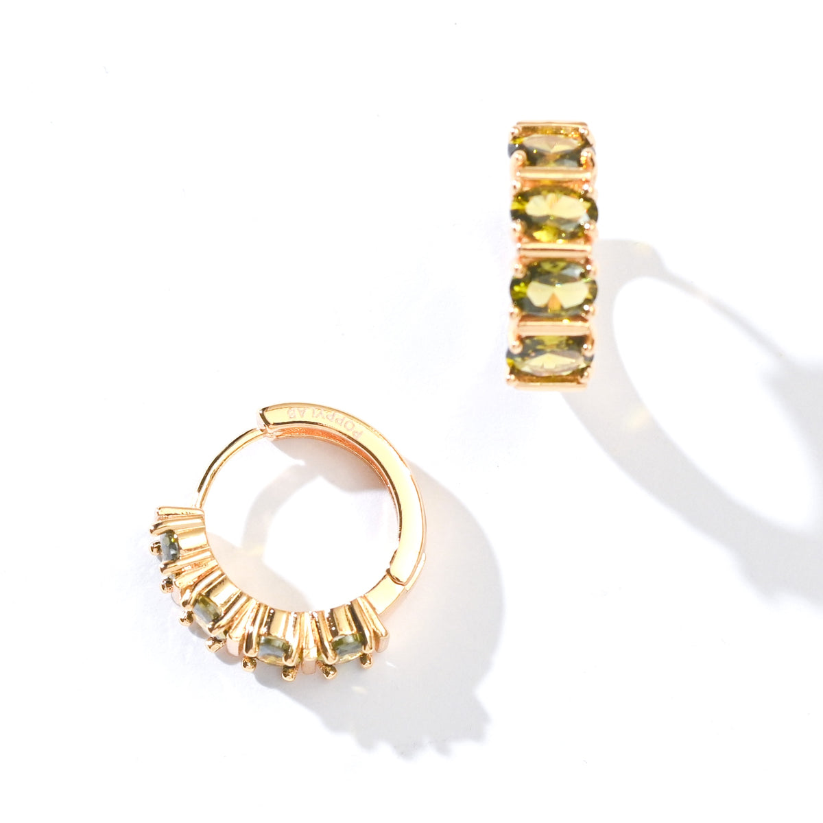 Nicole Hoops | Olive Gold