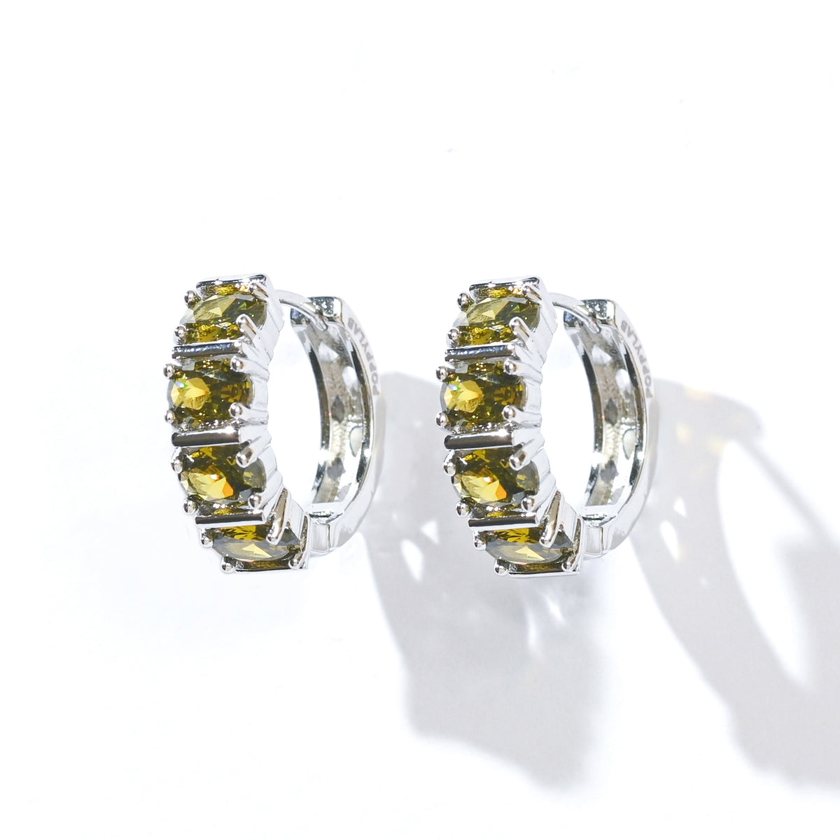 Nicole Hoops | Olive Silver