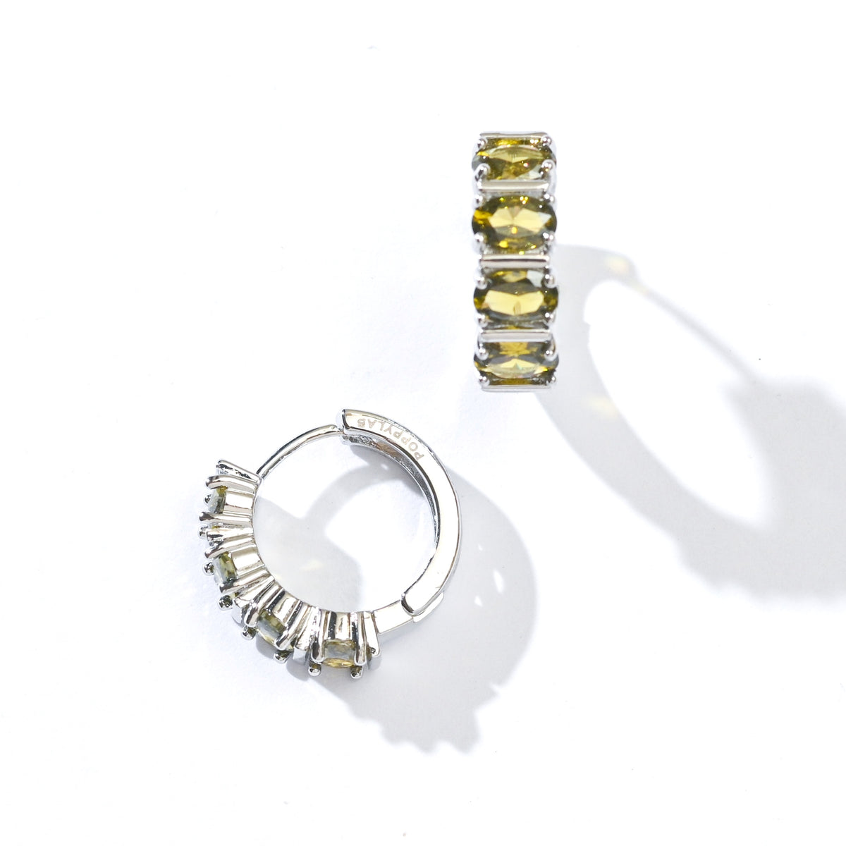 Nicole Hoops | Olive Silver