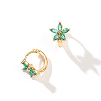 Melur Hoops | Emerald Gold