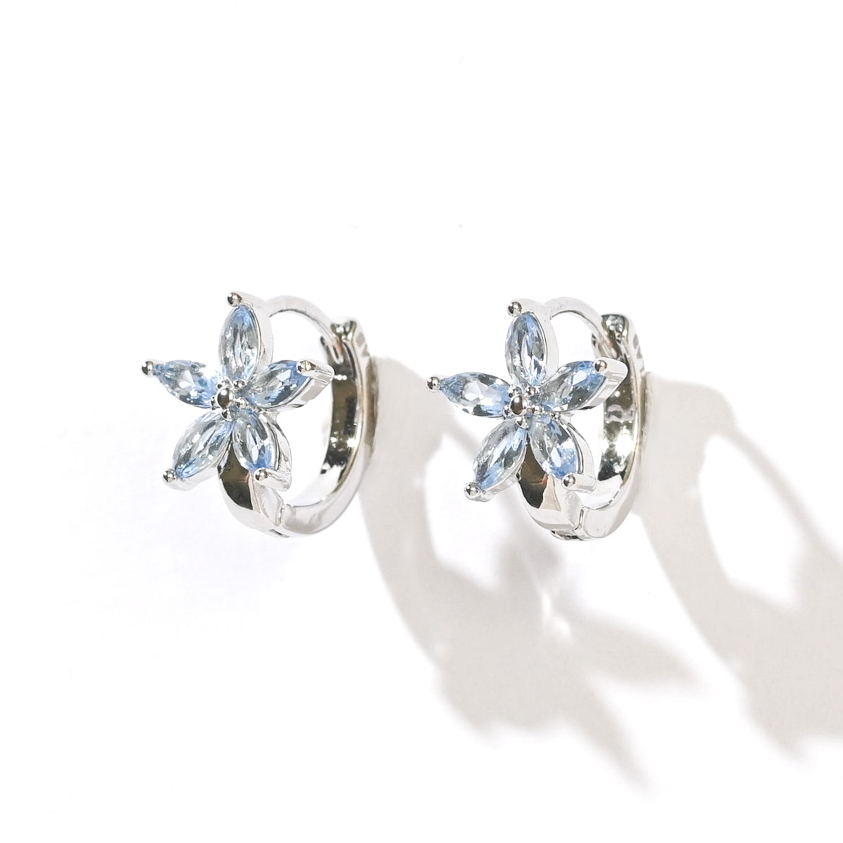 Melur Hoops | Frost Silver