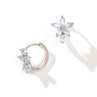 Melur Hoops | Frost Silver