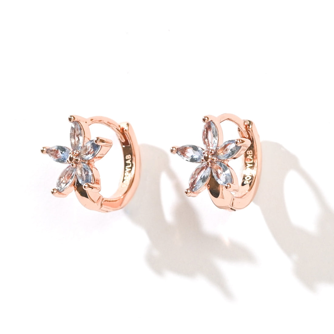 Melur Hoops | Frost Rose Gold