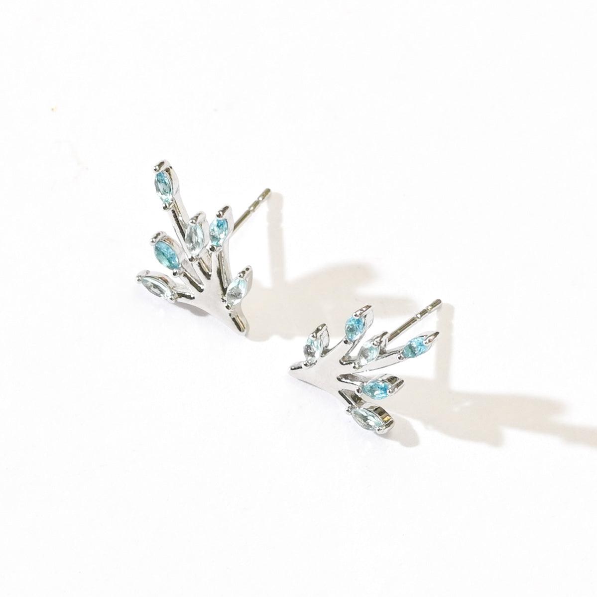 Azalea Studs | Nebula Silver