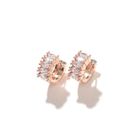 Jada Hoop | Clear Rose Gold