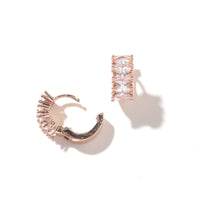 Jada Hoop | Clear Rose Gold