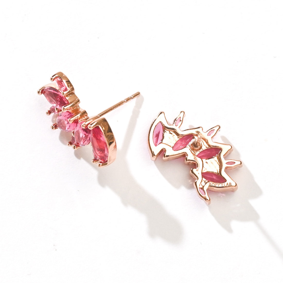 Eliana Studs | Ruby Rose Gold