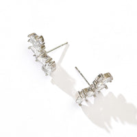 Eliana Studs | White Silver