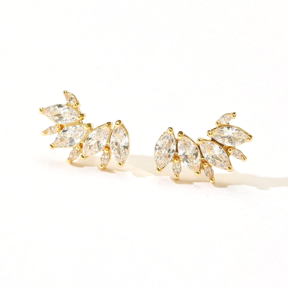 Eliana Studs | White Gold