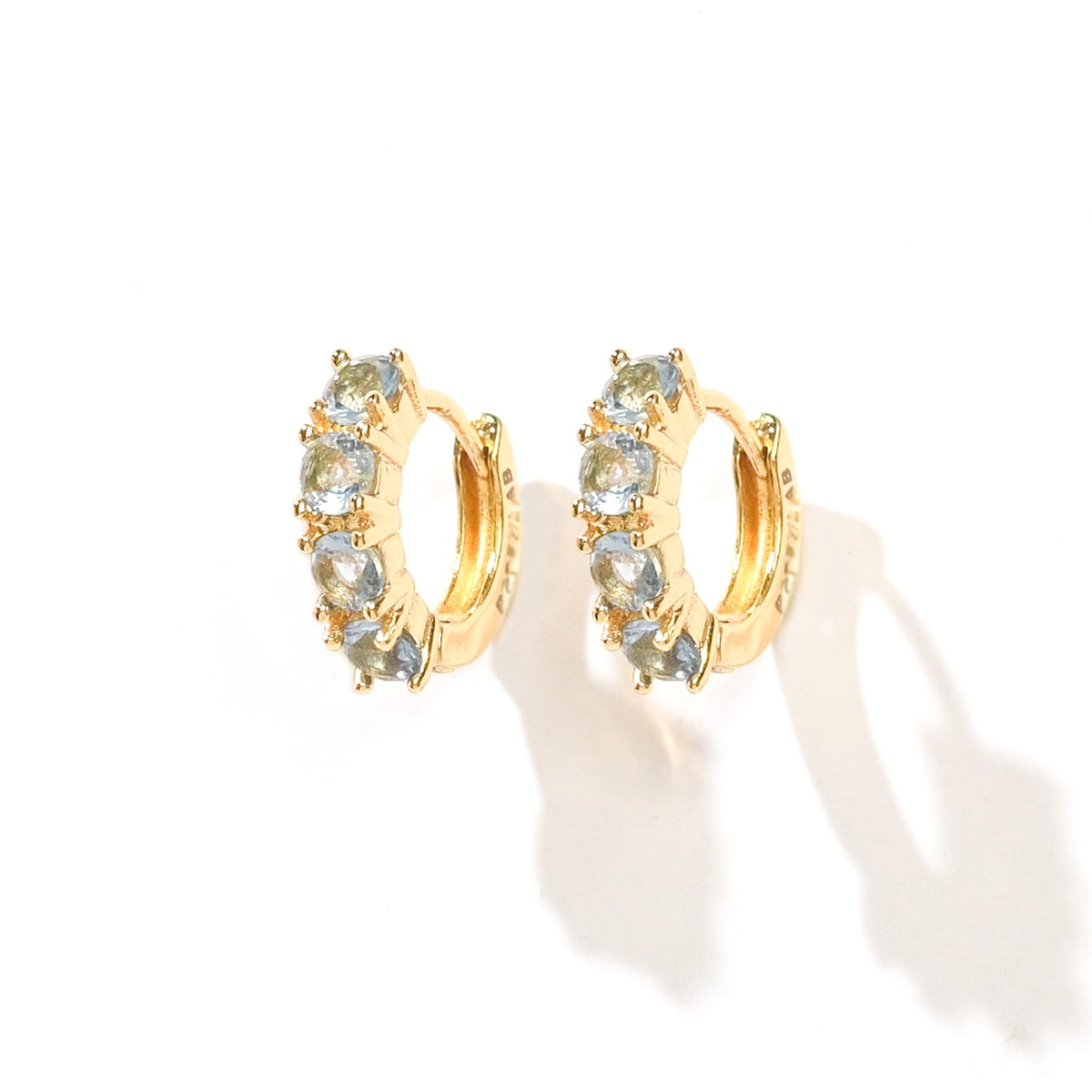 Kaia Huggies | Light Blue Gold