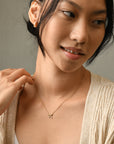 Amy Bow Necklace | Gold