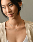 Amy Bow Necklace | Silver