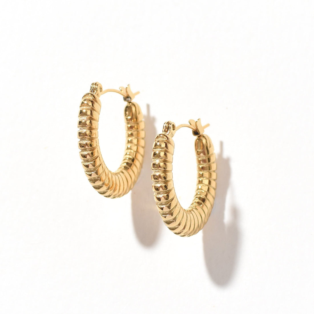 Jean Spiral Hoop | Gold SST