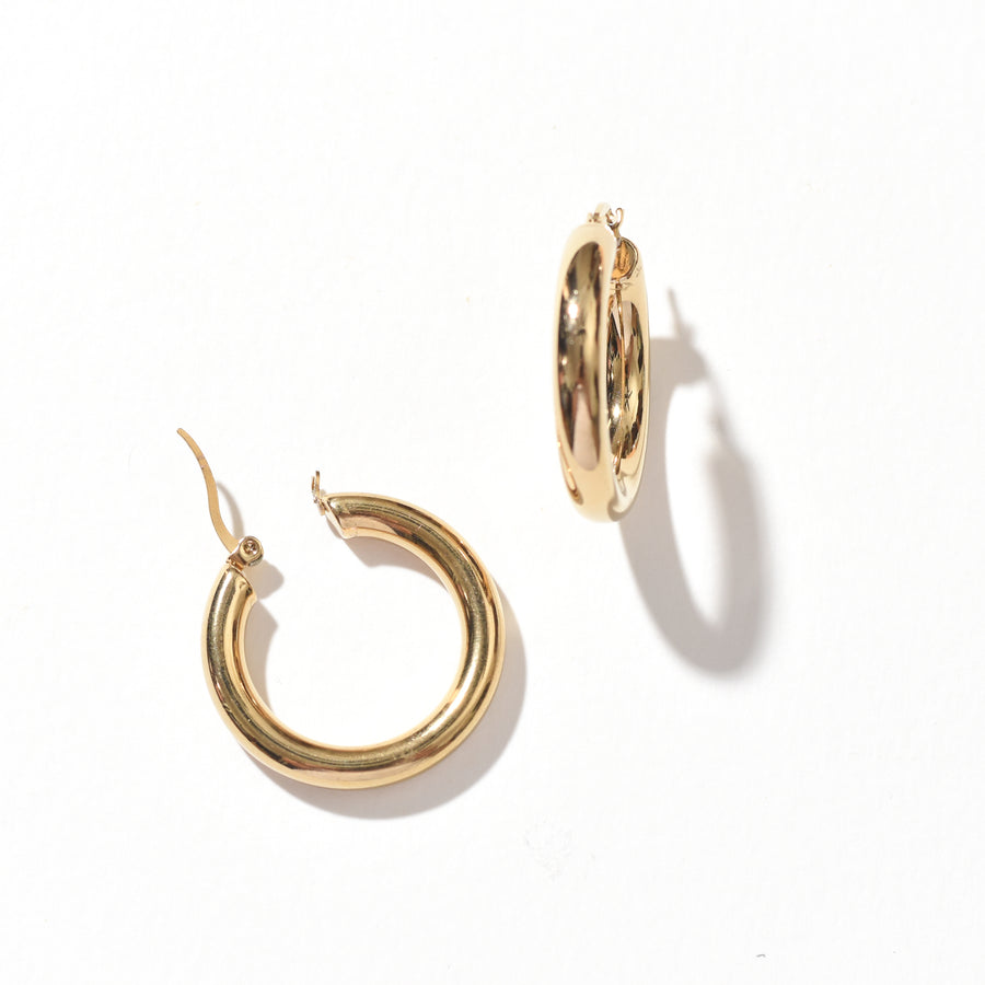 Claire Mini Hoop | Gold SST