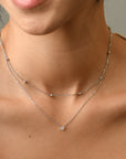 Atlas Layered Necklace | Silver