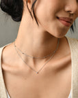 Atlas Layered Necklace | Silver