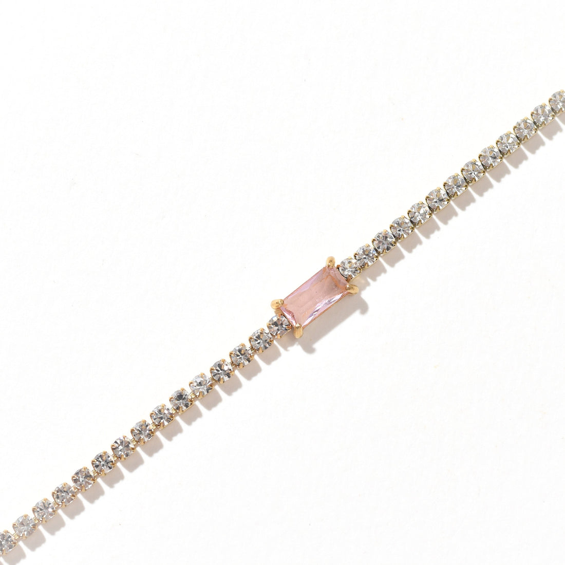 Peyton Tennis Bracelet | Pink